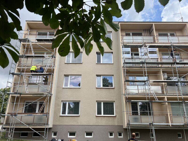 Revitalizace a hydroizolace balkonů na bytovém domě